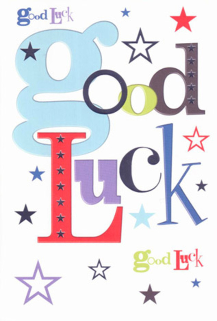 There's an exuberant warmth to this good luck card, as if every flourish and hue draws directly from Broxbourne's garden walks and laughter-filled gatherings beside the New River. Its font seems to pulse with energy: curvy strokes in soft pastel blue, slender forms in deep midnight, bold accents in vibrant red-all carefully punctuated with a cascade of tiny, colourful stars. Some stars glitter with confident brightness, others drift softly as if whispered across a twilight sky. Against the crisp white background, these elements breathe-allowing each wish and hope to shine with clarity, much like a freshly-cut arrangement from Flowers Broxbourne displayed near Broxbourne Woods. The tactile sense is unmistakable: running a finger along the card's sturdy, smooth surface, feeling the subtle raised ink and the thick weight beneath, as inviting as the gesture itself. This card has all the charm of a local talisman, its joyful composition offering a heartfelt message to anyone embarking on a new journey-whether a new home along the Hertfordshire border or an achievement close to home. It embodies encouragement, carrying a surge of communal belief and a genuine wish for happiness wherever the road ahead leads.